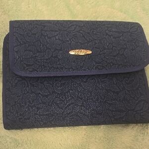 Lesportsac Midnight Blue Floral Clutch